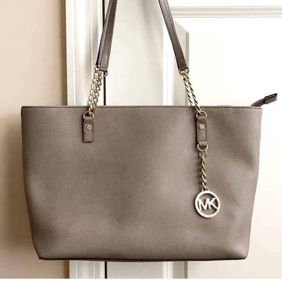 MICHAEL KORS grey taupe tote bag - Picture 11 of 11